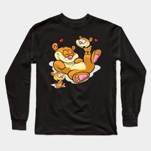 Happy Bear Family Long Sleeve T-Shirt